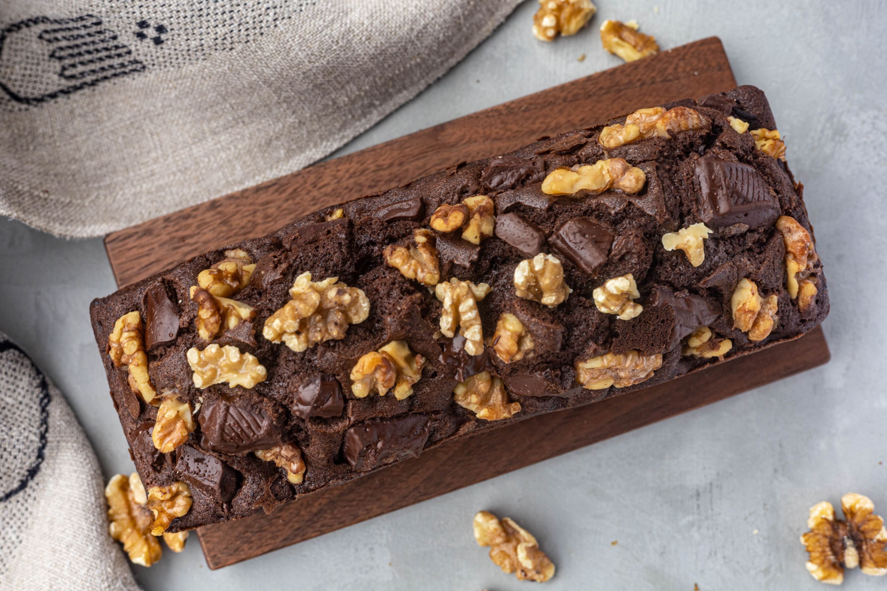 くるみのチョコパウンドケーキのレシピ