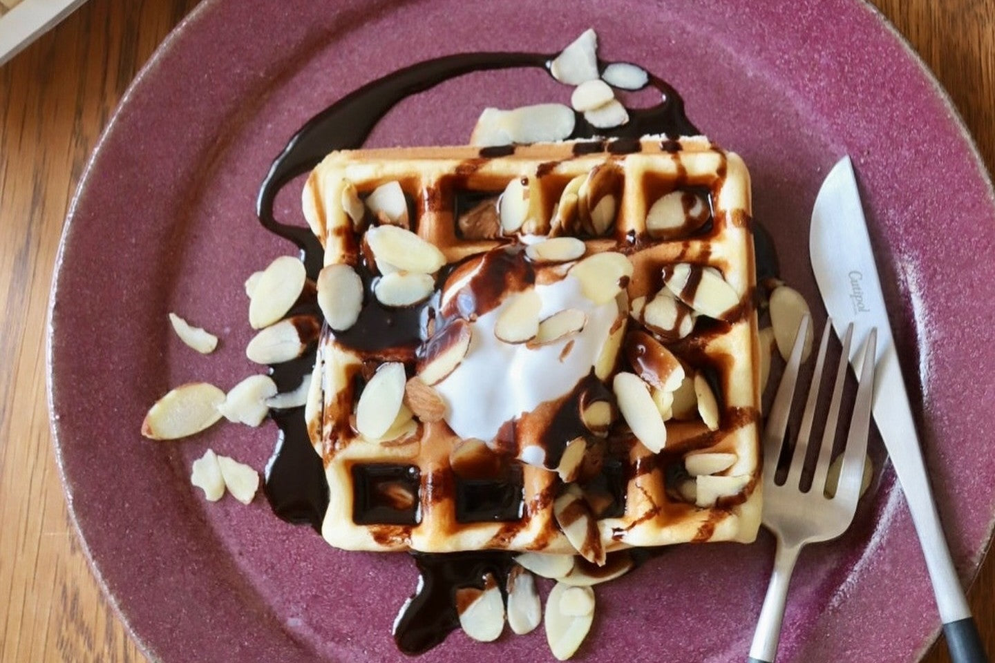 Almond Slice Waffle