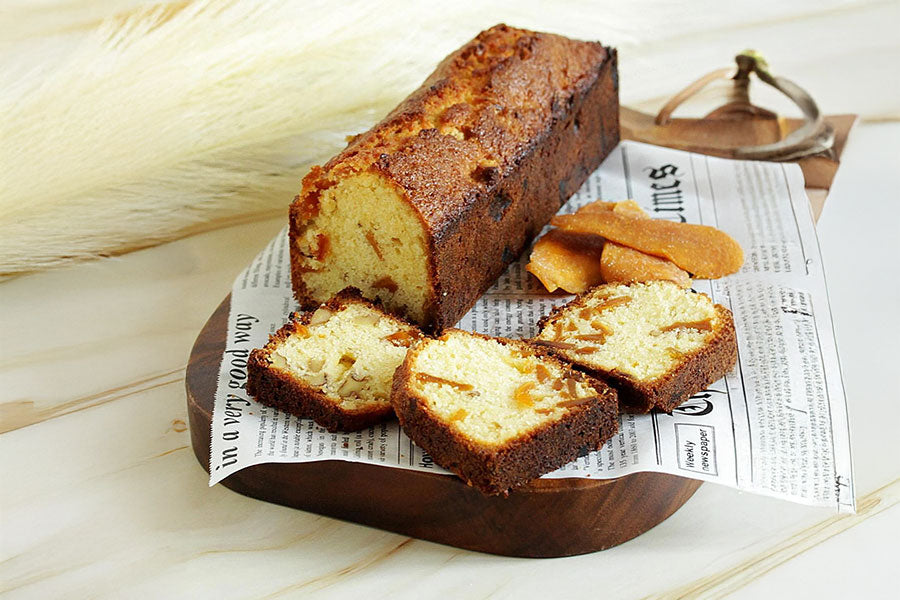 マンゴーとクルミのラム酒香るパウンドケーキ