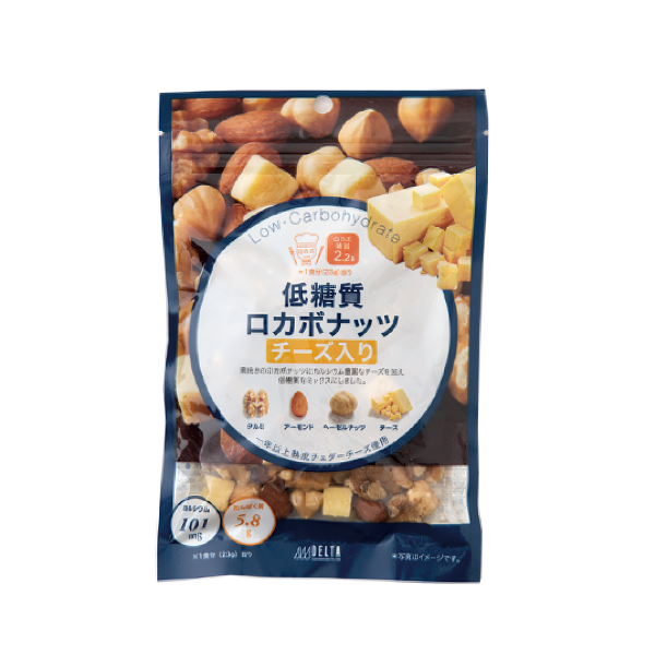 ロカボナッツチーズ入りパッケージ