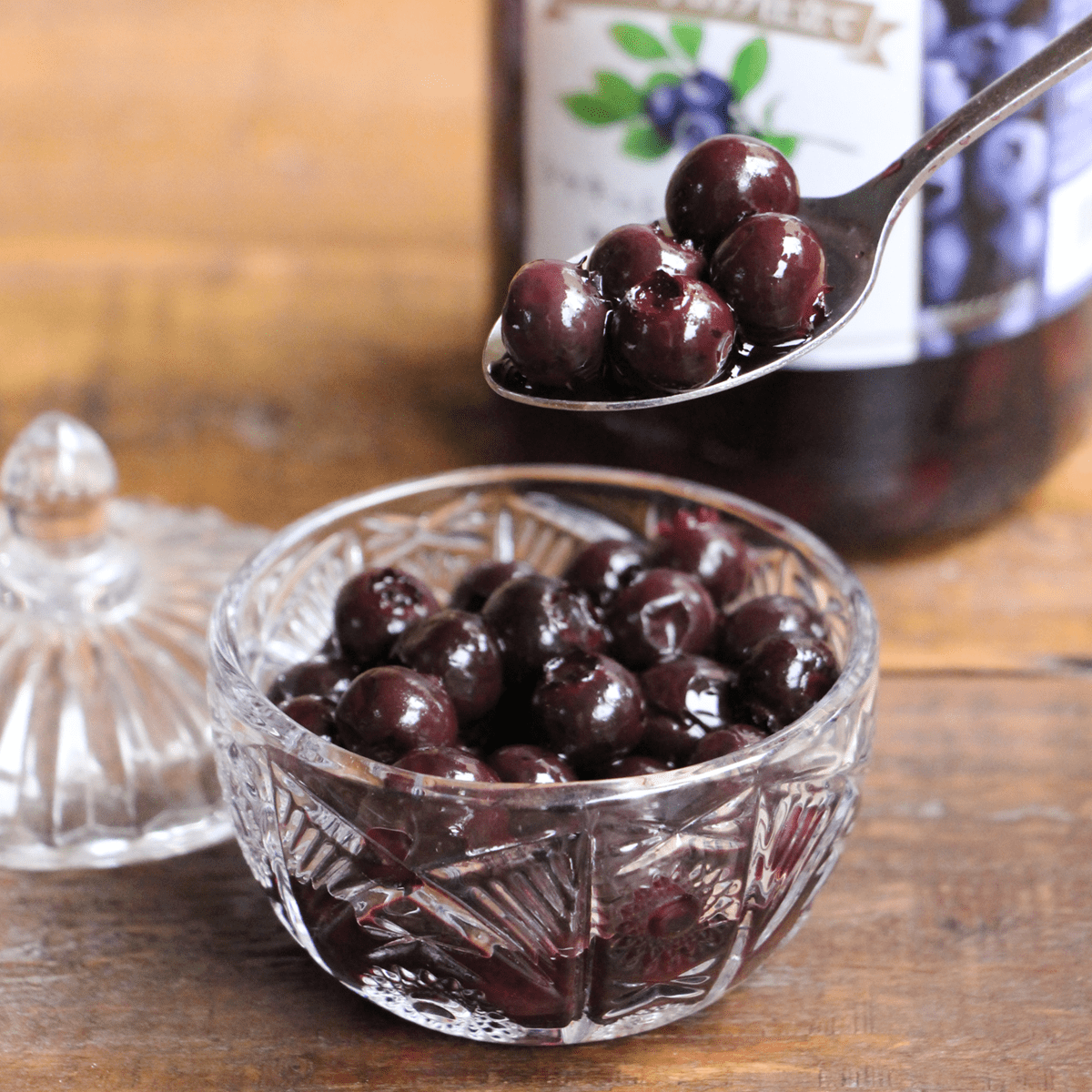 【2025年収穫分入荷しました】オレゴン州の生ブルーベリーシロップ仕立て≪750g≫