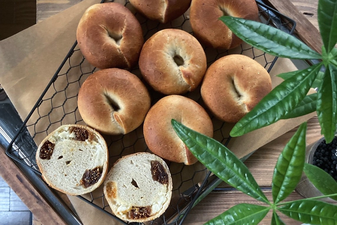 Dried Fig & Cream Cheese Bagel