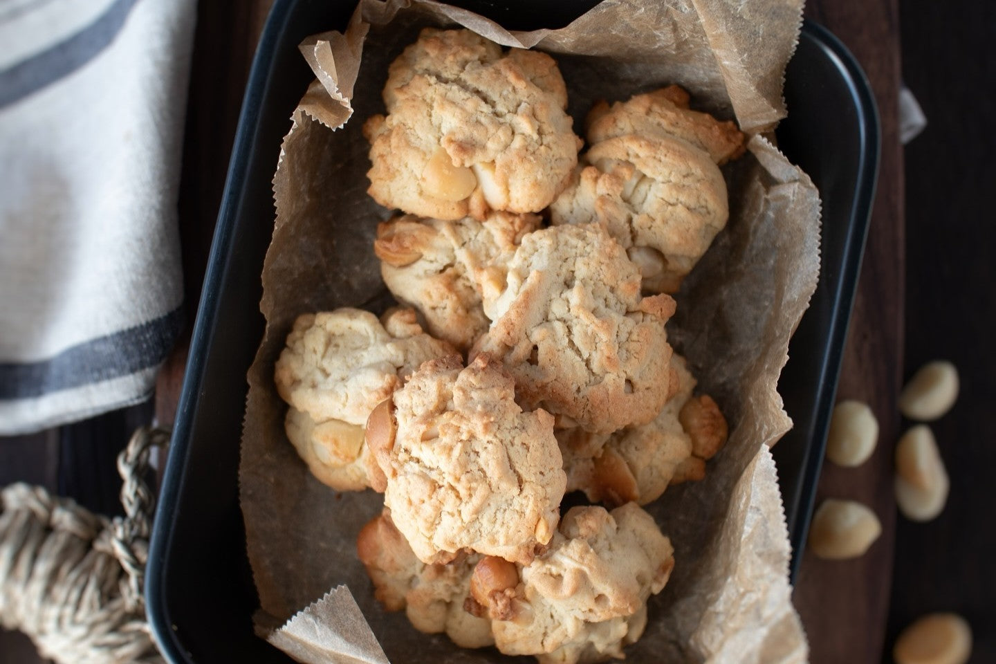 Macadamia Nut Drop Cookies