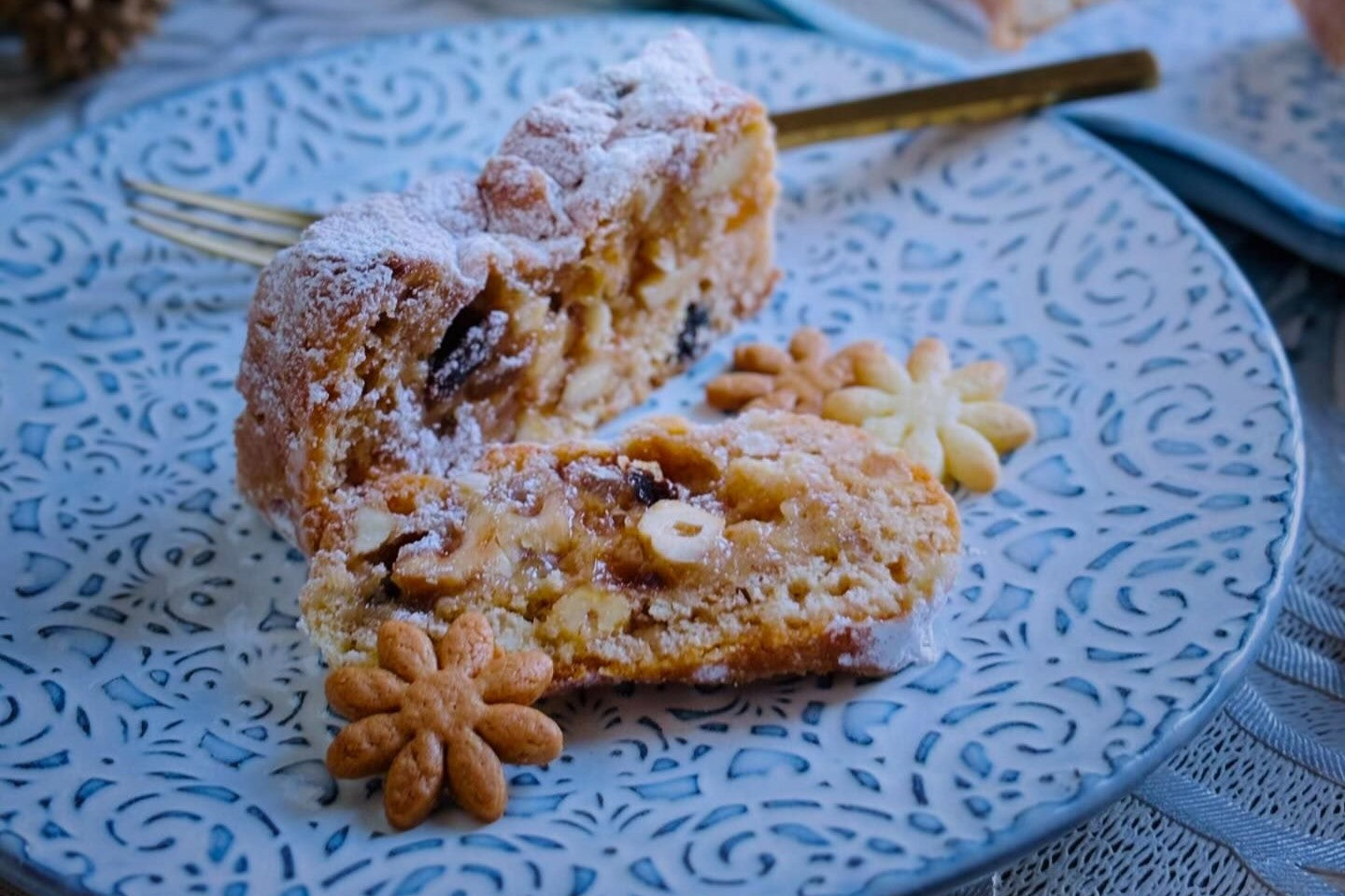 Stollen-Style Spiced Nut Cake