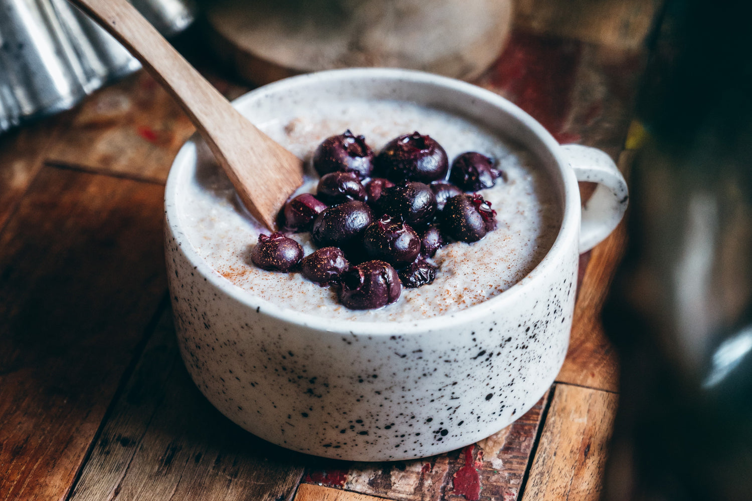 oatmeal with blueberries